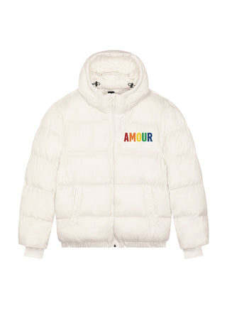 Doudoune Oversize Brodée "Amour"