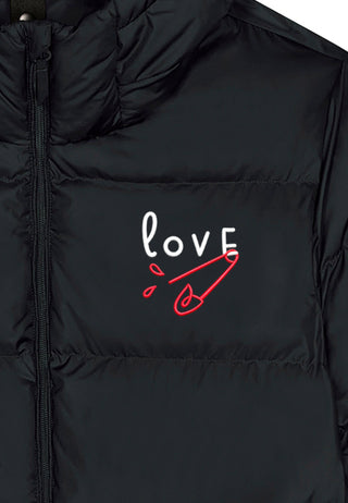 Doudoune Oversize Brodée "Love"
