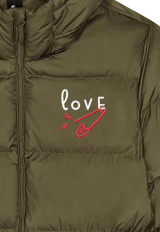 Doudoune Oversize Brodée "Love"
