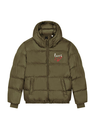 Doudoune Oversize Brodée "Love"
