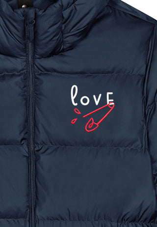 Doudoune Oversize Brodée "Love"