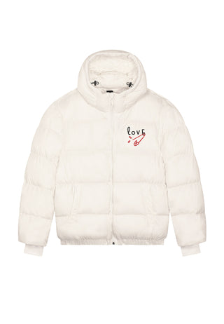 Doudoune Oversize Brodée "Love"