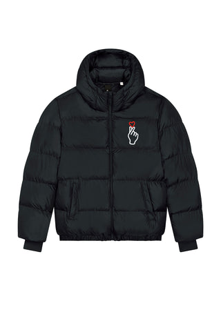 Doudoune Oversize Brodée "Saranghae"