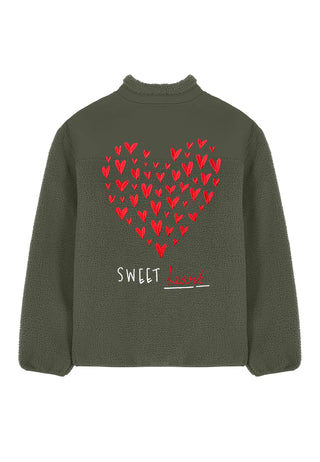 Veste Sherpa Brodée "Sweetheart"