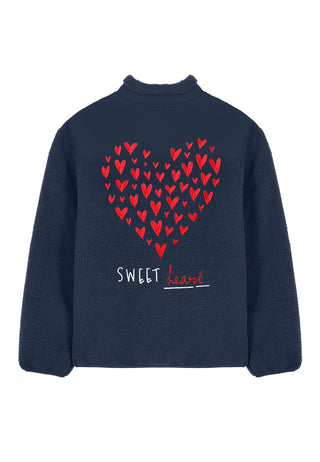 Veste Sherpa Brodée "Sweetheart"