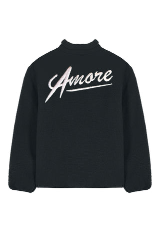 Veste Sherpa Brodée "Amore"