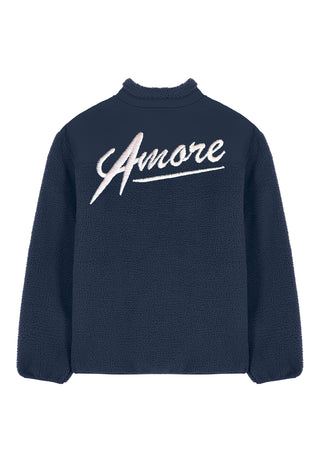 Veste Sherpa Brodée "Amore"