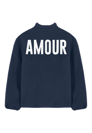 Veste Sherpa Brodée "Amour"