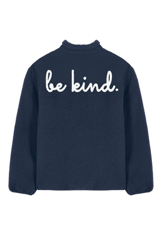Veste Sherpa Brodée "Be Kind"