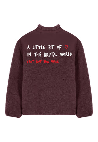 Veste Sherpa Brodée "Brutal"