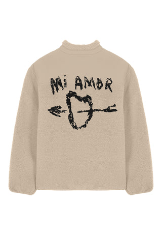Veste Sherpa Brodée "Mi Amor"