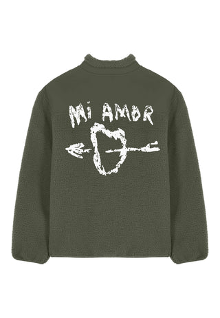 Veste Sherpa Brodée "Mi Amor"