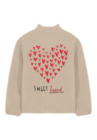Veste Sherpa Brodée "Sweetheart"