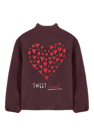 Veste Sherpa Brodée "Sweetheart"