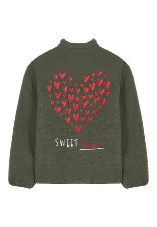 Veste Sherpa Brodée "Sweetheart"