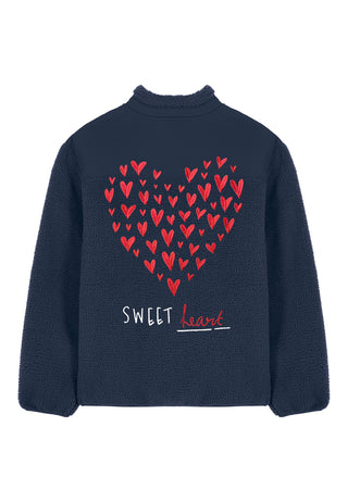 Veste Sherpa Brodée "Sweetheart"