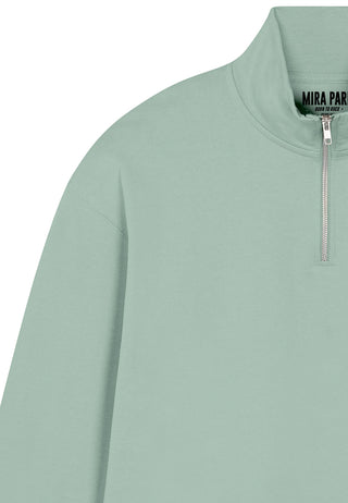 Sweatshirt à Zip Brodé "Pins"