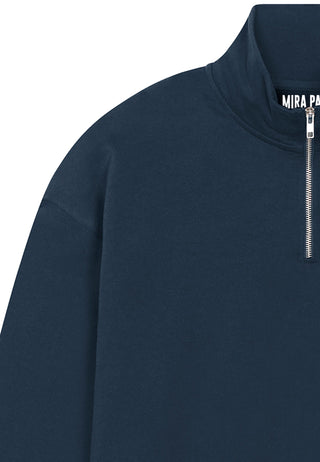 Sweatshirt à Zip Brodé "Pins"