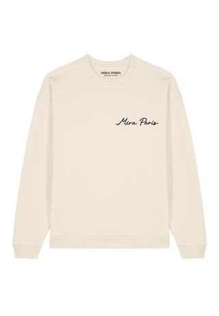 Sweatshirt Oversize Brodé "Coeur Pins"