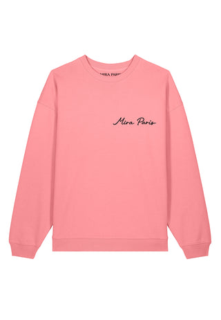 Sweatshirt Oversize Brodé "Coeur Pins"