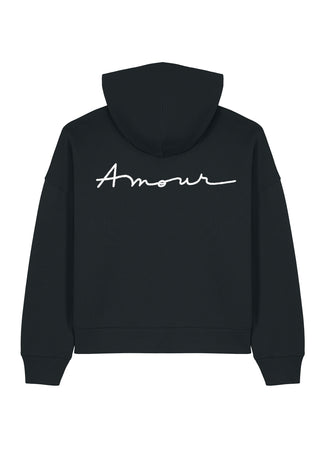Hoodie Boxy Brodé "Amour"