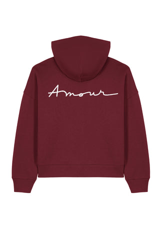 Hoodie Boxy Brodé "Amour"