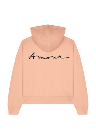 Hoodie Boxy Brodé "Amour"