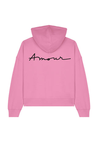 Hoodie Boxy Brodé "Amour"