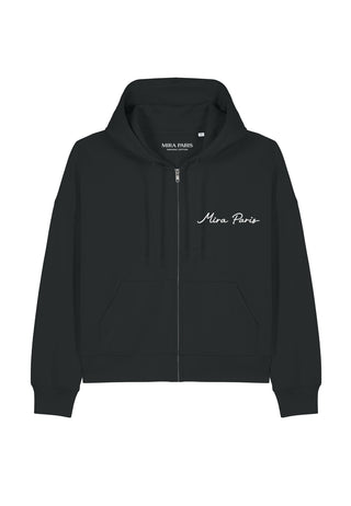 Hoodie Boxy à Zip Essential