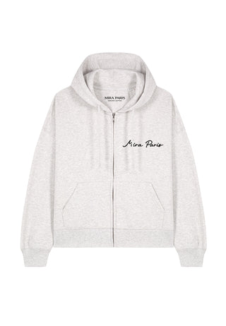 Hoodie Boxy à Zip Essential
