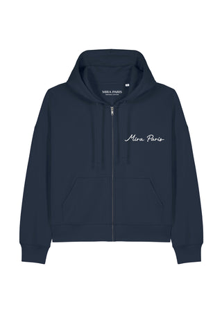 Hoodie Boxy à Zip Essential