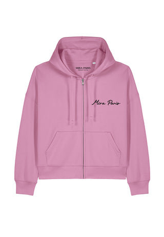 Hoodie Boxy à Zip Essential