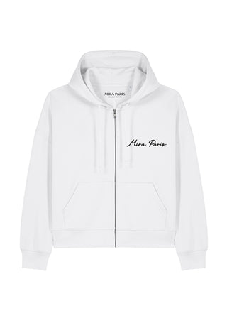 Hoodie Boxy à Zip Essential