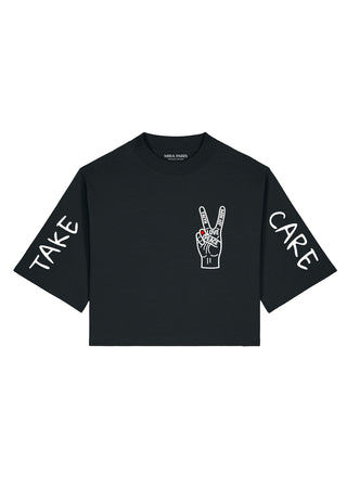 T-shirt Boxy "Take Care"