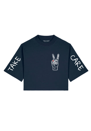 T-shirt Boxy "Take Care"