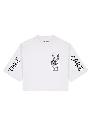 T-shirt Boxy "Take Care"