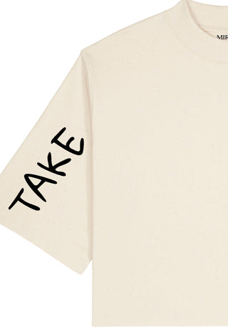 T-shirt Boxy "Take Care"