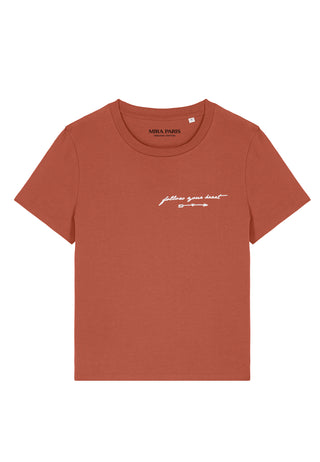 T-shirt Classic Brodé "Follow Your Heart"