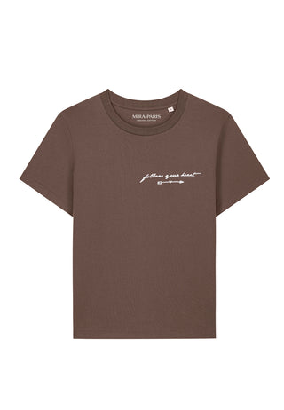 T-shirt Classic Brodé "Follow Your Heart"