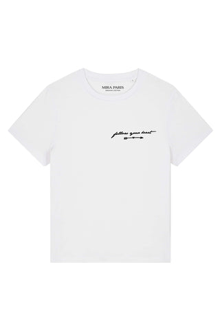 T-shirt Classic Brodé "Follow Your Heart"
