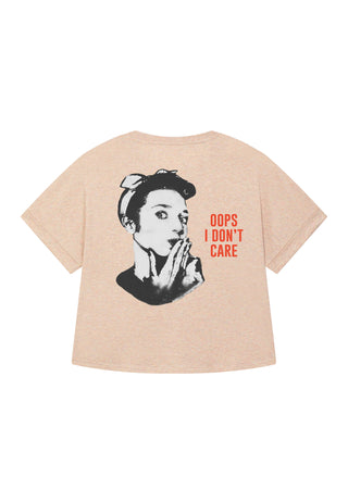 T-shirt Oversize "Oops I Don't Care"