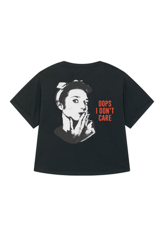 T-shirt Oversize "Oops I Don't Care"