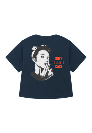 T-shirt Oversize "Oops I Don't Care"