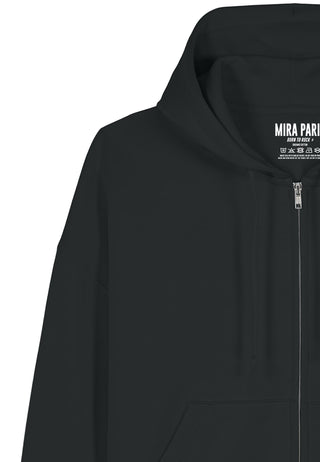 Cropped Hoodie à Zip Essentiel