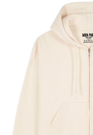 Cropped Hoodie à Zip Essentiel