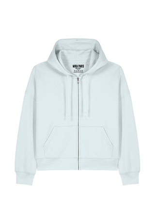 Cropped Hoodie à Zip Essentiel
