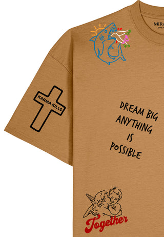 T-shirt Boxy "Tattoo Be Kind"