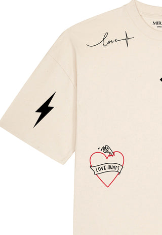 T-shirt Boxy "Tattoo Mi Amor"