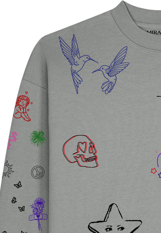 Sweatshirt Boxy "Flash Tattoo 1"