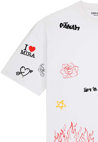 T-shirt Boxy "Graffiti Mira"